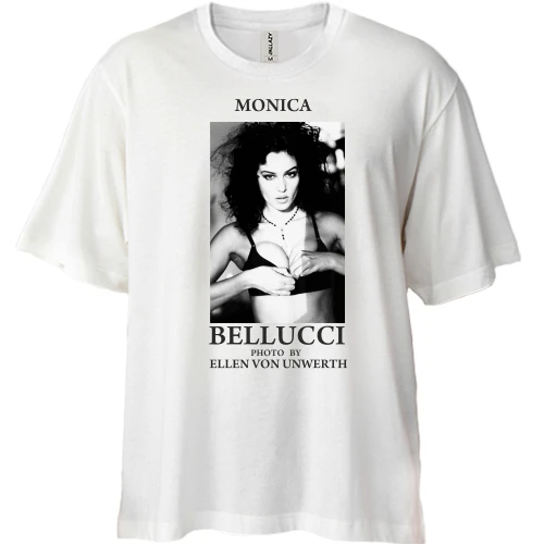 Футболка двонитка Oversize MONICA BELLUCCI (Von Unwerth)