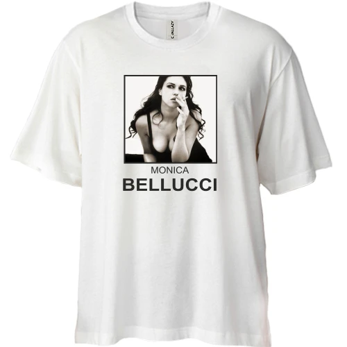 Футболка двунитка Oversize MONICA BELLUCCI с сигаретой 2
