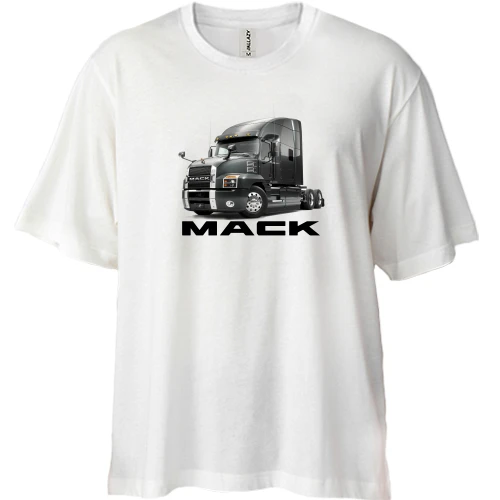 Футболка двунитка Oversize, Белый, Mack Anthem