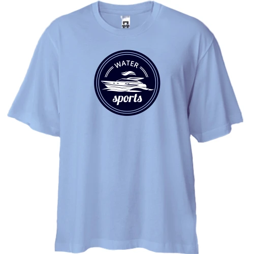 Футболка двунитка Oversize water sports