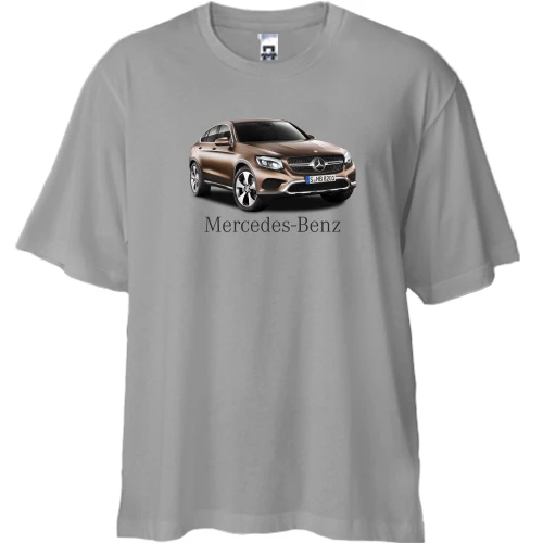 Футболка двунитка Oversize, Серый, Mercedes Benz GLE