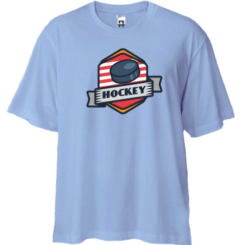 Футболка двунитка Oversize Hockey