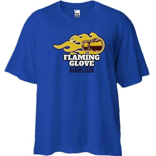 Футболка двунитка Oversize flaming glove