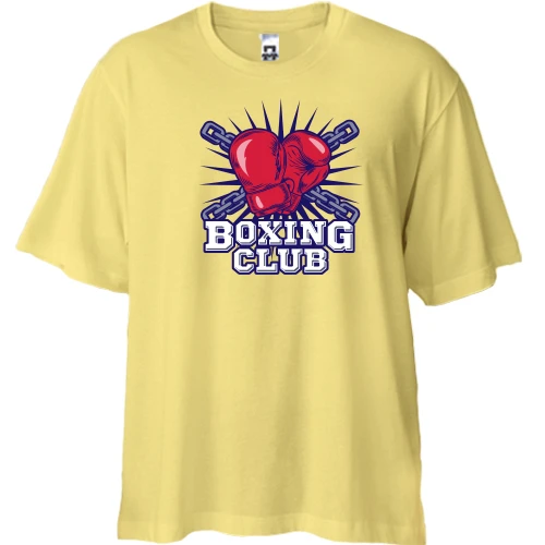Футболка двунитка Oversize boxing club 2