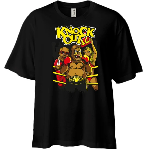 Футболка двунитка Oversize knock out