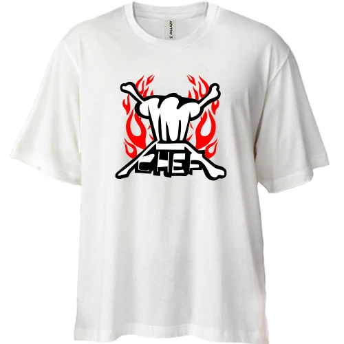 Футболка двунитка Oversize, Белый, для шеф-повара "chef"