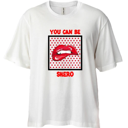 Футболка двонитка Oversize You can be shero