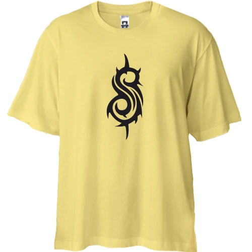 Футболка двунитка Oversize Slipknot (small)