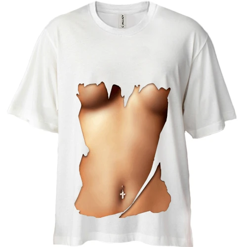 Футболка двунитка Oversize, Белый, Perfect body 2