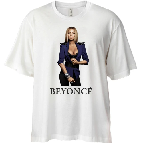 Футболка двунитка Oversize Beyoncé