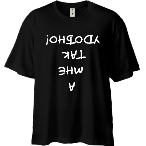 Футболка двунитка Oversize, Черный, А мне так удобно