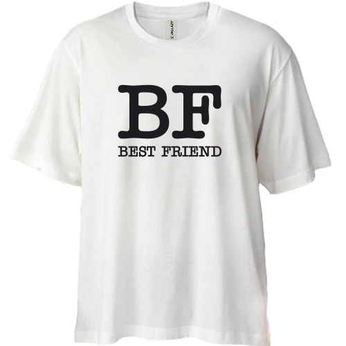 Футболка двунитка Oversize Best Friend