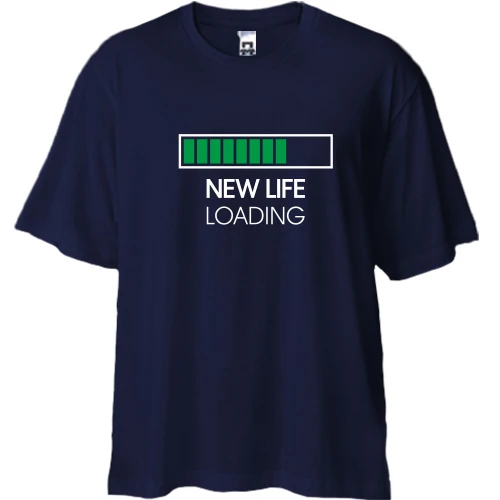 Футболка двунитка Oversize New Life loading