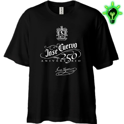 Футболка двонитка Oversize, Білий, з логотипом «Jose Cuervo»
