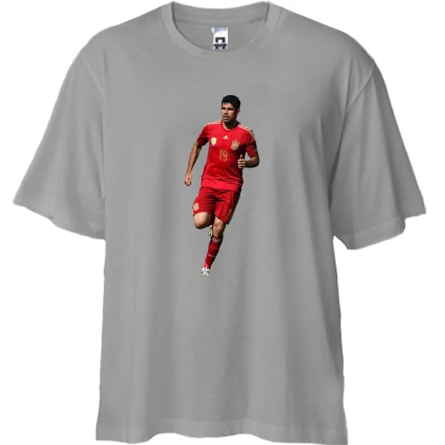 Футболка двунитка Oversize c Diego Costa