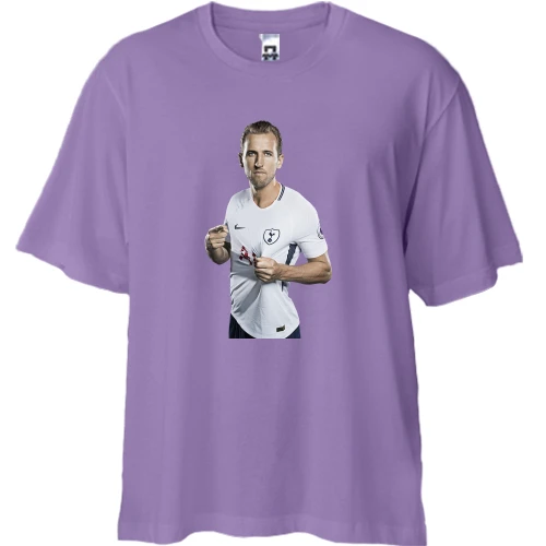 Футболка двунитка Oversize, Лавандовый, c Harry Kane 2