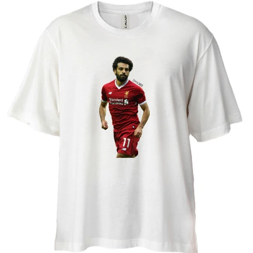 Футболка двунитка Oversize c Mohamed Salah