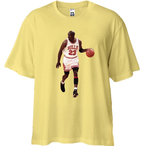 Футболка двонитка Oversize з Michael Jordan
