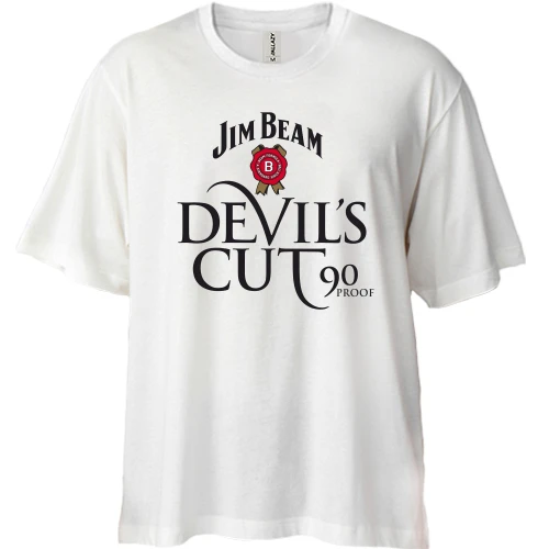Футболка двонитка Oversize Jim Beam Devil