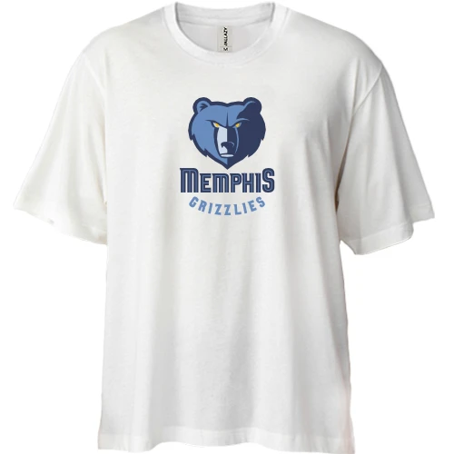 Футболка двунитка Oversize Memphis Grizzlies