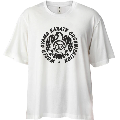 Футболка двунитка Oversize, Белый, Oyama Karate