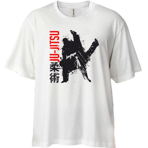 Футболка двунитка Oversize, Белый, spot Ju-jutsu