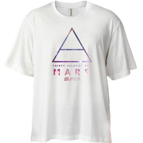 Футболка двонитка Oversize 30 seconds to mars color