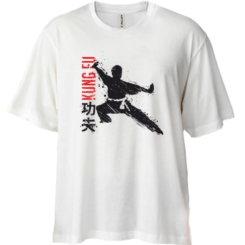 Футболка двунитка Oversize spot Kung Fu