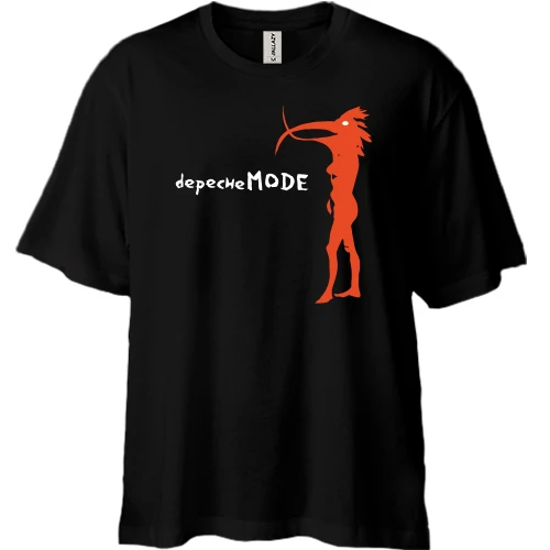Футболка двунитка Oversize, Черный, Depeche Mode quaint