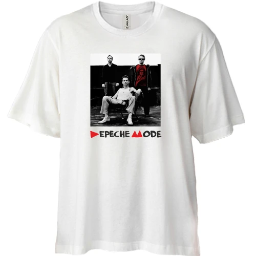 Футболка двонитка Oversize, Чорний, Depeche Mode photo2