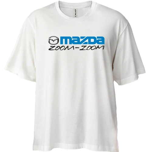 Футболка двунитка Oversize Mazda zoom-zoom