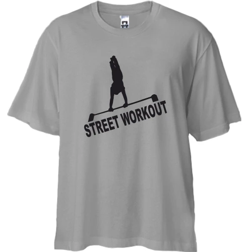 Футболка двунитка Oversize Street Workout hide