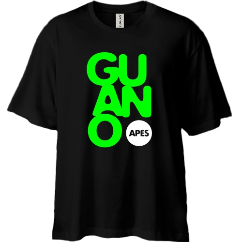 Футболка двонитка Oversize, Чорний, Guano Apes (2)