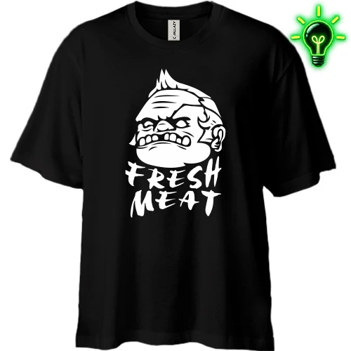 Футболка двонитка Oversize Fresh meat (glow)