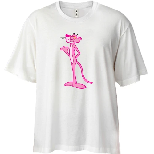 Футболка двонитка Oversize з Рожевою пантерою (The Pink Panther)