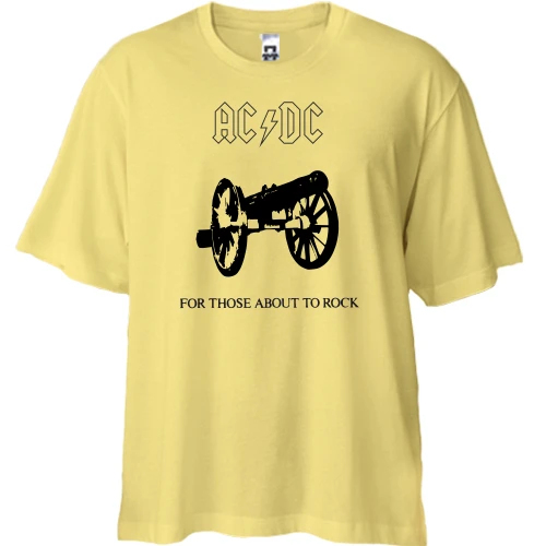 Футболка двонитка Oversize AC/DC For Those About to Rock