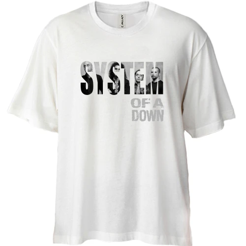 Футболка двонитка Oversize System of a Down HD