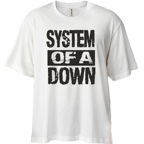 Футболка двонитка Oversize SOAD