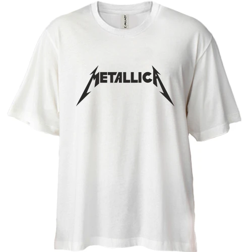 Футболка двунитка Oversize Metallica