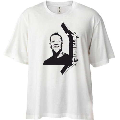 Футболка двунитка Oversize Metallica - Джеймс Хэтфилд
