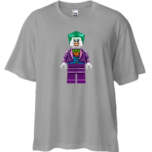 Футболка двонитка Oversize з лего Джокером