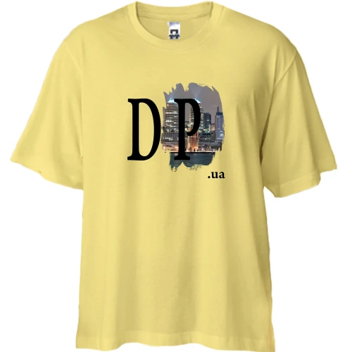 Футболка двонитка Oversize, Жовтий, dp.ua (Дніпро)