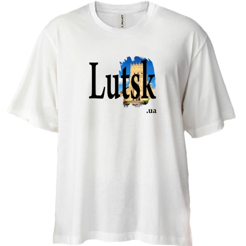 Футболка двунитка Oversize, Белый, Lutsk.ua