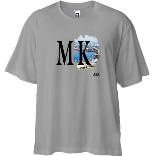 Футболка двунитка Oversize, Серый, mk.ua (Николаев)