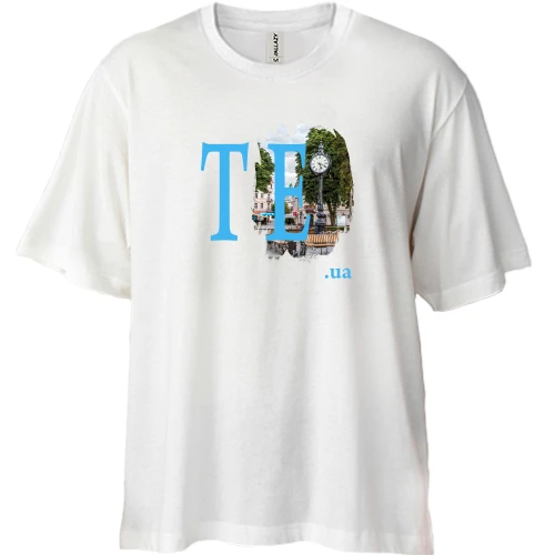 Футболка двунитка Oversize, Белый, te.ua (Тернополь)
