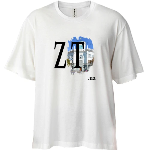 Футболка двунитка Oversize, Белый, zt.ua (Житомир)