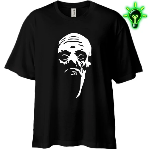 Футболка двунитка Oversize, Черный, Зомби