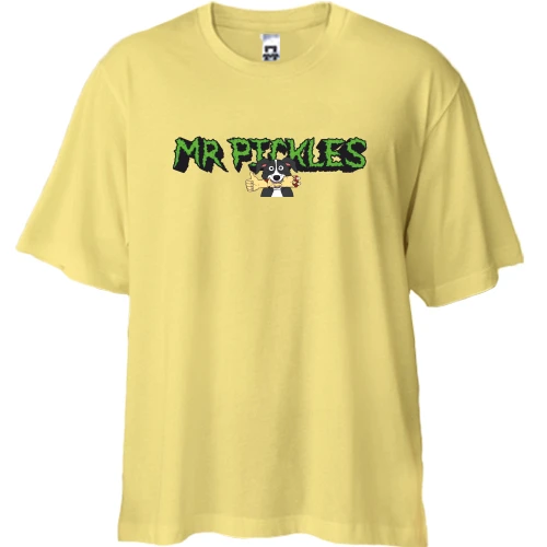 Футболка двунитка Oversize, Желтый, Mr Pickles