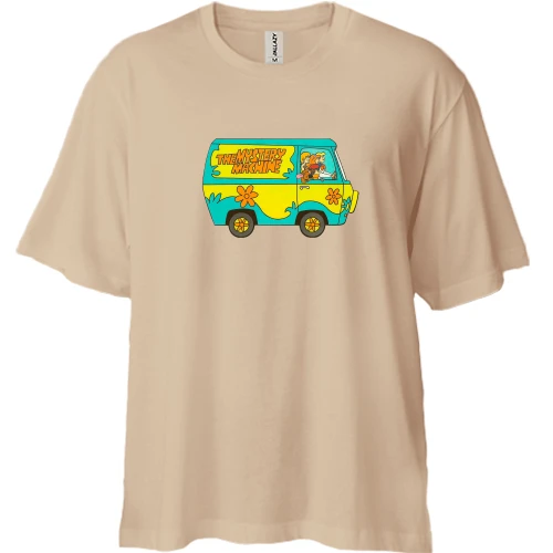 Футболка двонитка Oversize, Чорний, The Mystery Machine