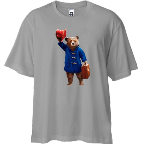 Футболка двунитка Oversize с Паддингтоном